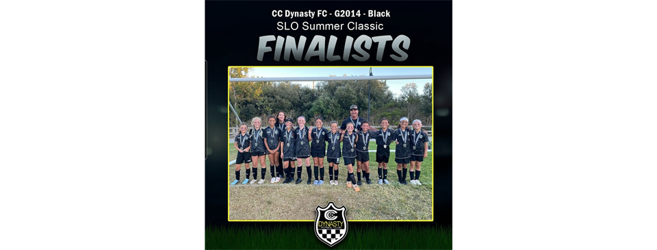 CC Dynasty FC G14 Black - Finalist SLO Summer Classic