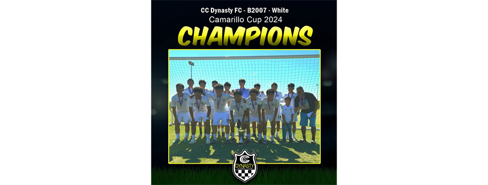 CC Dynasty FC B07 White= Champions Camarillo Cup