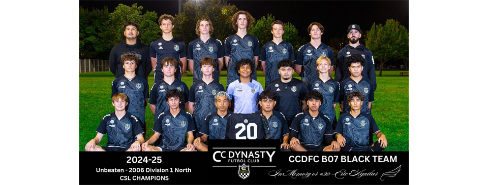 CC Dynasty FC B07 BLACK- UNBEATEN CSL CHAMPIONS 